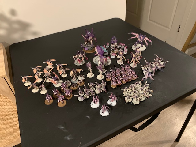 Hive Fleet Leviathan, Painted on a Table